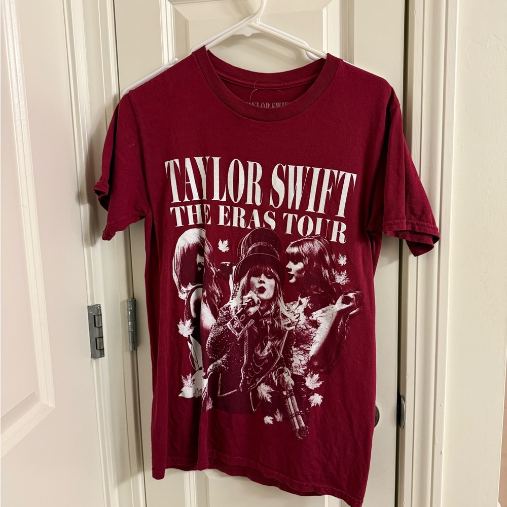 Taylor Swift Burgundy Eras Tour Logo Tee